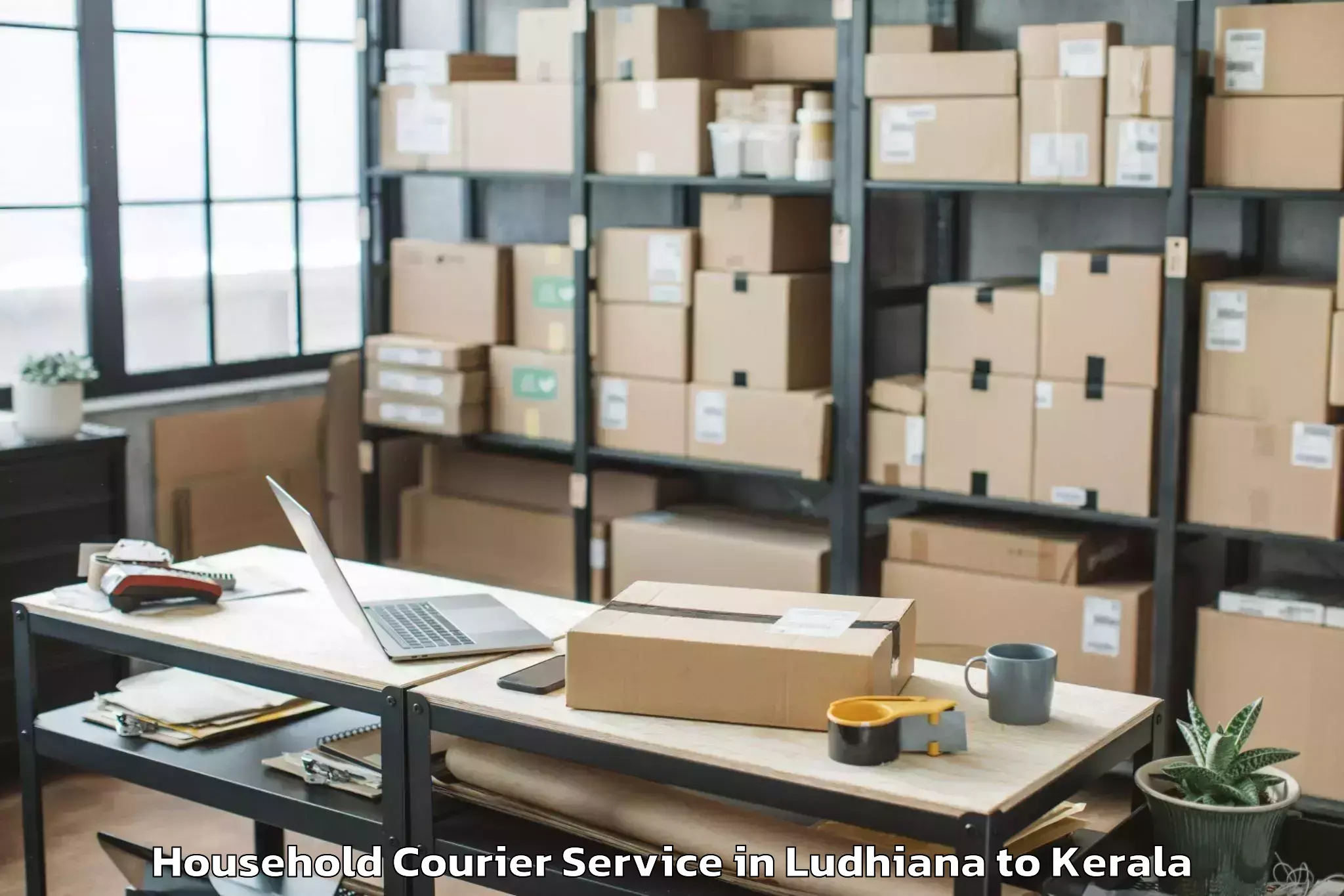 Book Your Ludhiana to Vadakkencherry Household Courier Today